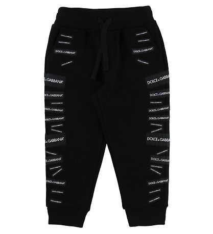 Dolce & Gabbana Sweatpants - Sort m. Patches