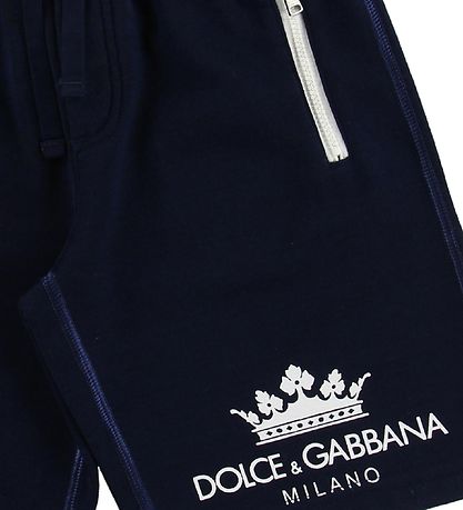 Dolce & Gabbana Shorts - Sweat - Navy m. Logo