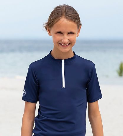 Petit Crabe Badebluse k/ - Max - UV50+ - Navy