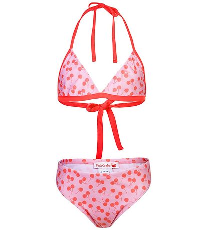 Petit Crabe Bikini - Elle - UV50+ - Lyserød m. Kirsebær