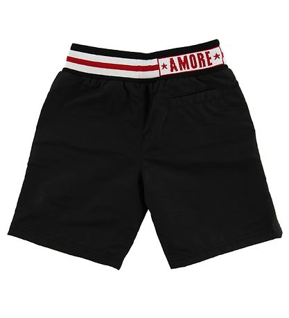 Dolce & Gabbana Shorts - Sweat - Sort/Hvid m. Pandaer