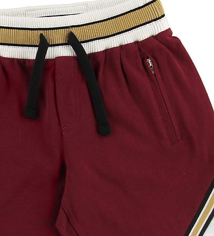 Dolce & Gabbana Shorts - Bordeaux m. Hvid/Guld