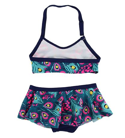 Color Kids Bikini - Tracy - UV40+ - Navy/Pink m. Pfuglefjer