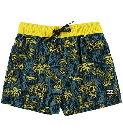 Billabong Badeshorts - Adventure Island - Sort/Gul