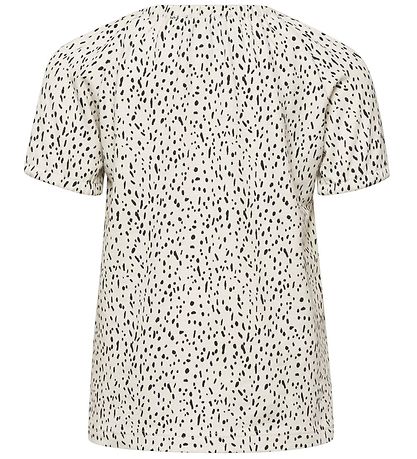 Hummel T-shirt - HMLIrene - Creme m. Mnster