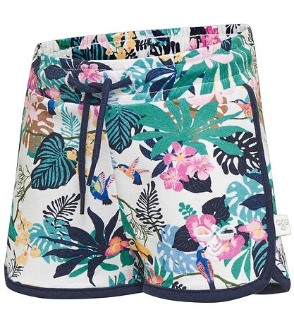 Hummel Shorts - HMLKaia - Lysegrn m. Blomster