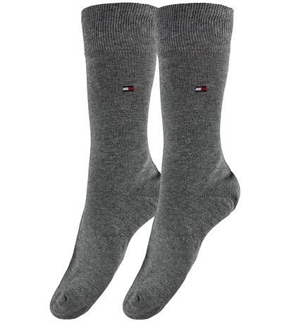Tommy Hilfiger Strømper - 2-pak - Classic - Gråmeleret
