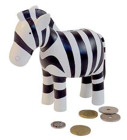 Kids by Friis Sparebøsse - 16x15x7 - Zebra