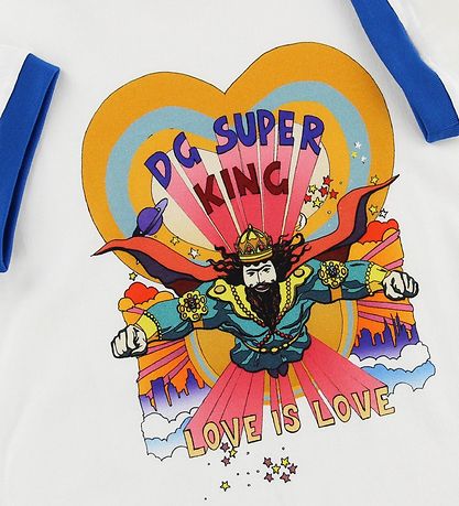 Dolce & Gabbana T-shirt - Superhero - Hvid m. Konge