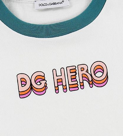 Dolce & Gabbana T-shirt  - Superhero - Hvid m. Hero