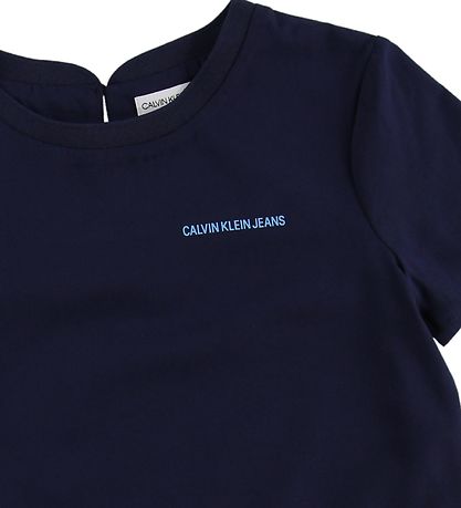 Calvin Klein T-shirt - Modal/Bomuld - Navy