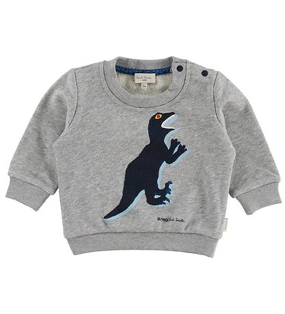 Paul Smith Baby Sweatshirt - Ventura - Grmeleret m. Dinosaur