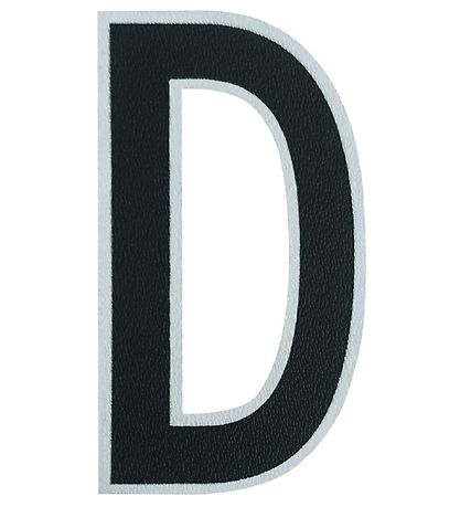 Design Letters Klistermrke - Mobil - D - 5cm - Black