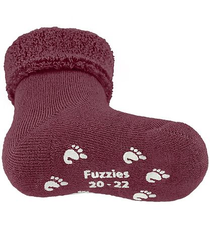 Fuzzies Gstrmper m. Antiskrid - Bordeaux