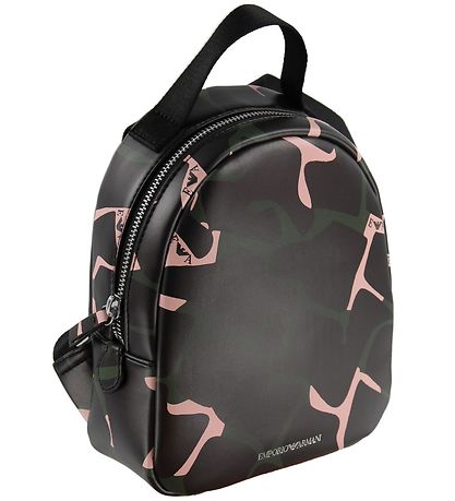 Emporio Armani Rygsk - Sort m. Army/Rosa Print