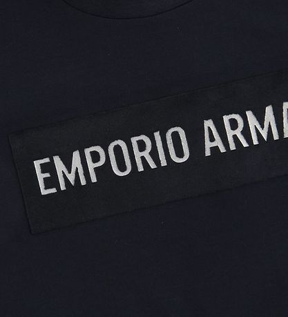 Emporio Armani T-shirt - Navy m. Velour/Glimmer