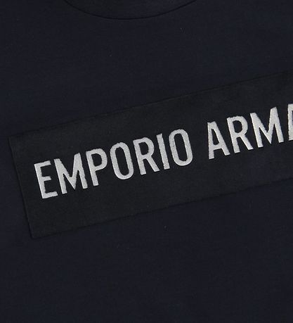 Emporio Armani T-shirt - Navy m. Velour/Glimmer