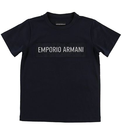 Emporio Armani T-shirt - Navy m. Velour/Glimmer