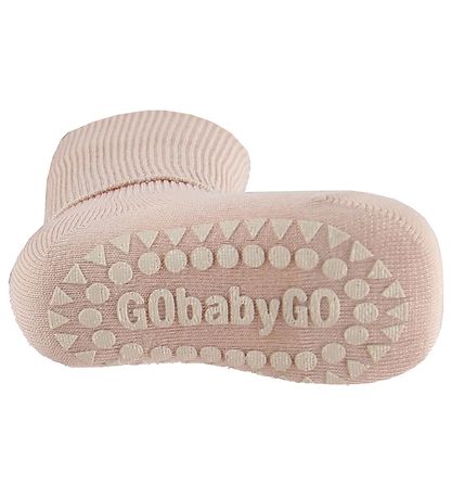 GoBabyGo Skridsikre Strmper - Bambus - Rosa