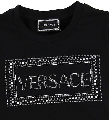 Versace T-shirt - Sort m. Similisten