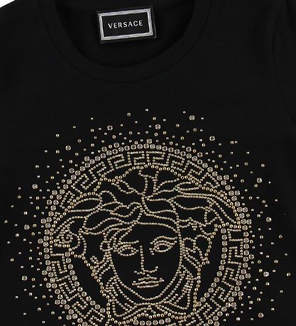Versace T-shirt - Sort m. Guld Medusa