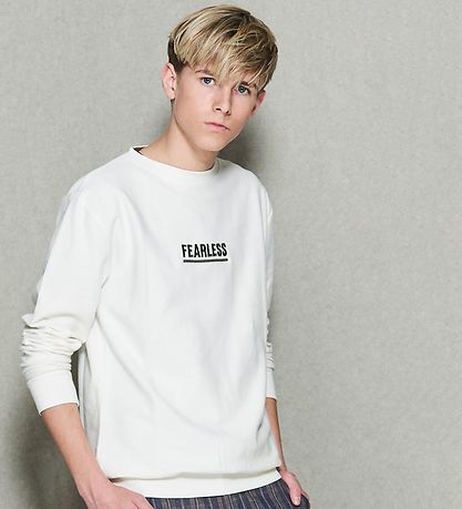 Hound Sweatshirt - Offwhite m. Armygrn