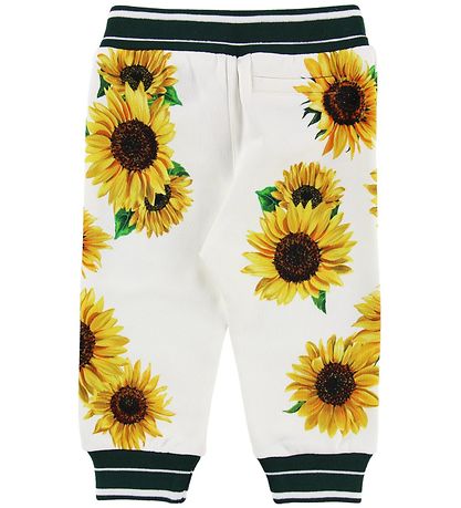 Dolce & Gabbana Sweatpants - Sunflower - Hvid/Mrkegrn