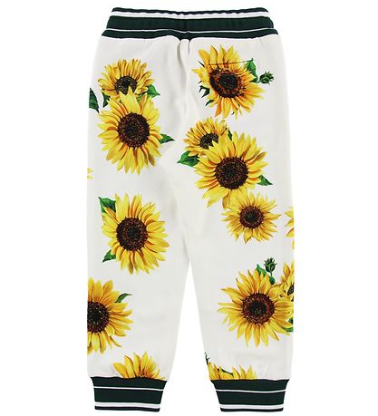 Dolce & Gabbana Sweatpants - Sunflower - Hvid/Mrkegrn