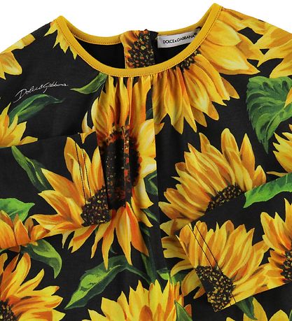 Dolce & Gabbana Kjole - Sunflower - Sort/Gul