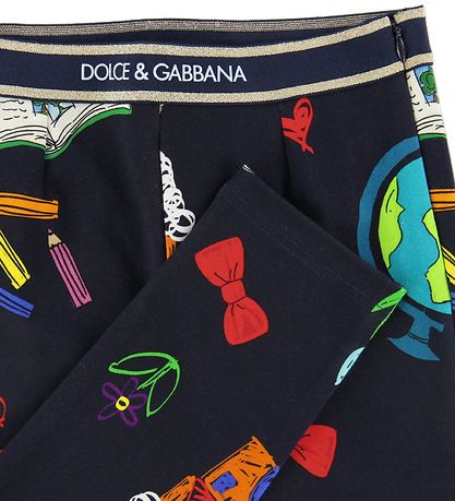 Dolce & Gabbana Leggings - Back To School - Navy m. Print