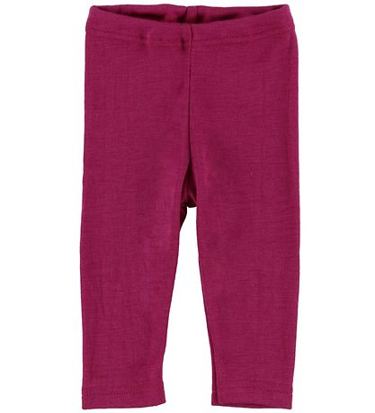 Engel Leggings - Uld/Silke - Raspberry