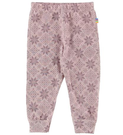 Joha Leggings - Uld - Rosa m. Stjerner