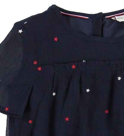 Tommy Hilfiger T-shirt - Star Embroidered - Black Iris