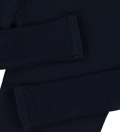 Minimalisma Bluse - Bergen - Silke/Bomuld -Dark Blue