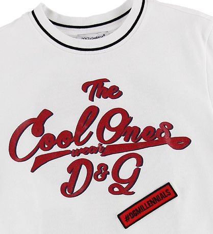 Dolce & Gabbana T-shirt - Millennials - Hvid m. Tekst