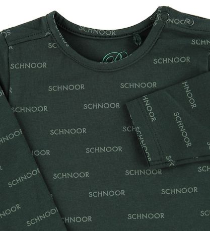 Petit by Sofie Schnoor Bluse - Jersey - Grn m. Logoer