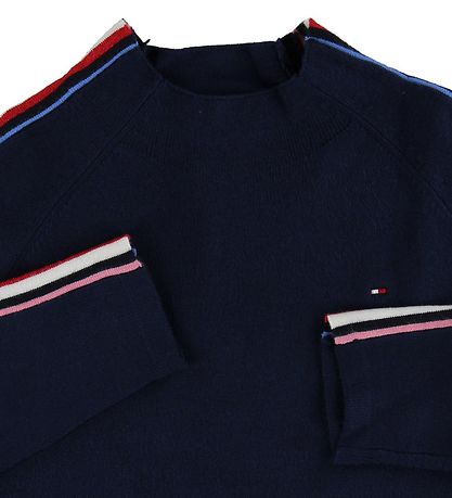 Tommy Hilfiger Bluse - Navy m. Stribe