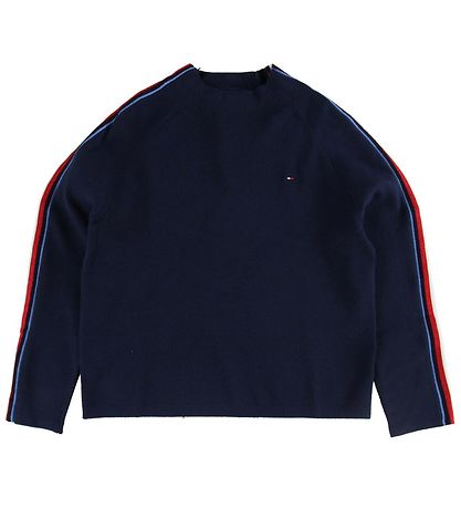 Tommy Hilfiger Bluse - Navy m. Stribe