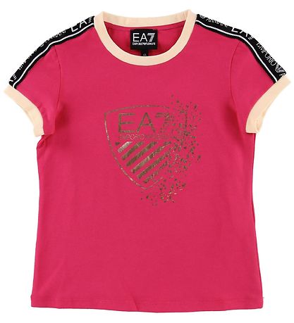 EA7 T-shirt - Pink m. Print/Logostribe