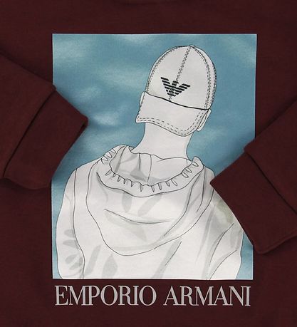 Emporio Armani Sweatshirt - Bordeaux m. Print