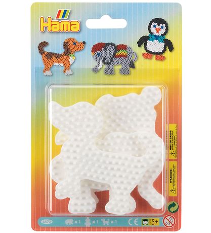 Hama Midi Perleplader - 3-pak - Hund, Elefant & Pingvin
