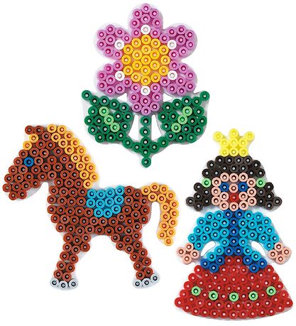 Hama Midi Perleplader - 3-pak - Blomst, Pony & Prinsesse