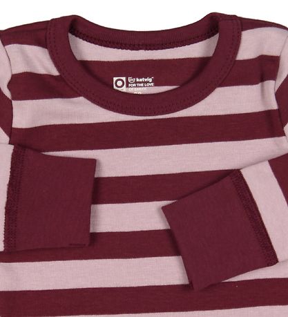 Katvig Bluse - Bordeaux/Rosa