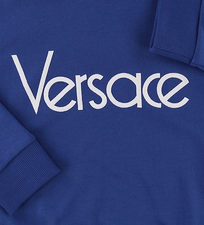Versace Hættetrøje - Blå/Hvid m. Logo