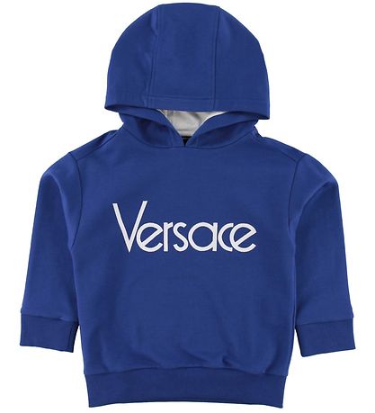 Versace Hættetrøje - Blå/Hvid m. Logo