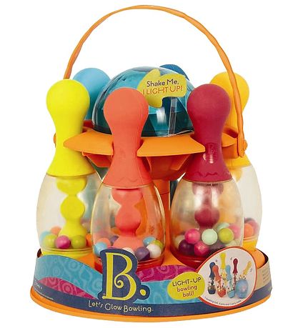 B. toys Bowlingspil - Let´s Glow Bowling - Multifarvet