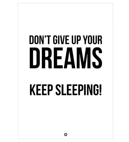 Citatplakat Plakat - A3 - Dont Give Up On Your Dreams
