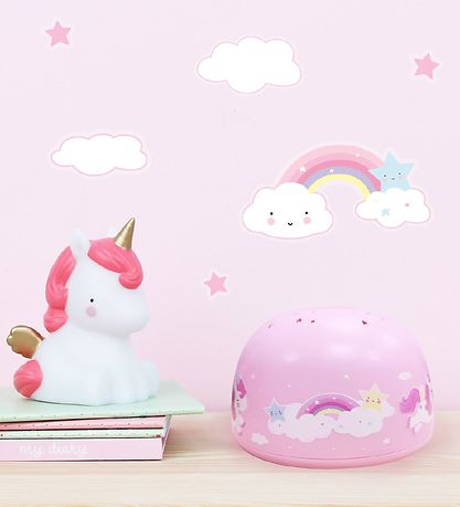 A Little Lovely Company Projektrlampe - 14x9 - Unicorn