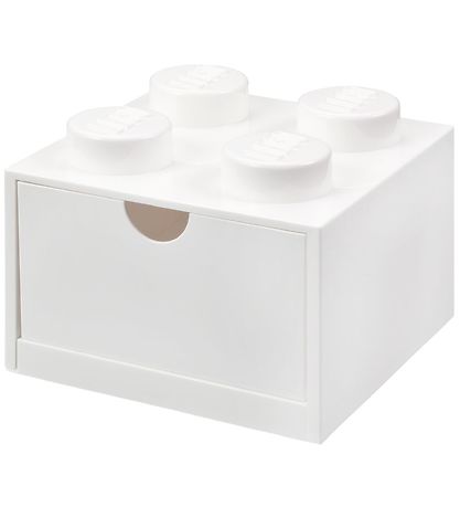 LEGO® Storage Opbevaringsskuffe - 4 Knopper - 15x15x9 - Hvid