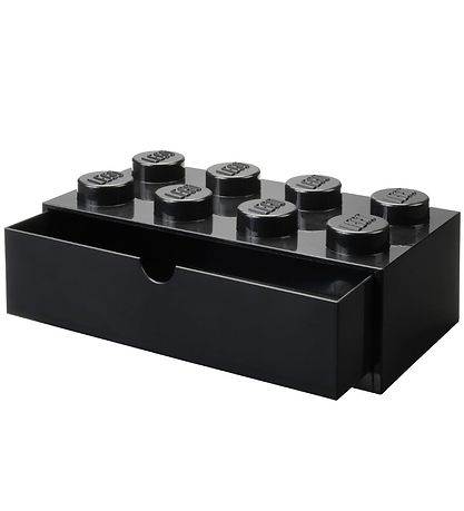 LEGO Storage Opbevaringsskuffe - 8 Knopper - 31x15x9 - Sort